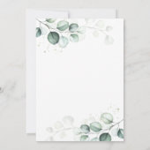 Blush Pink Rose Bloral Hochzeitseinladung Einladung (Rückseite)