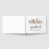 Blush Pink Rose Bloral Wedding Gästebuch (Voll)