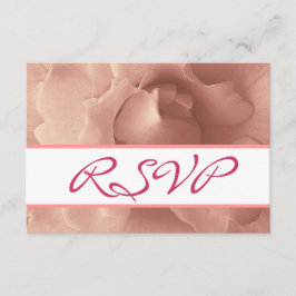 Blush Pink Rose Blumensammlung RSVP Karte