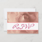 Blush Pink Rose Blumensammlung RSVP Karte (Vorderseite)