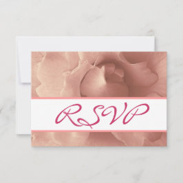 Blush Pink Rose Blumensammlung RSVP Karte