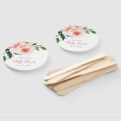 Blush Pink Rose Blumenwasser Aquarell Kinderdusche Fächer (Non-assembled)