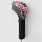 Blush Pink Rose Bouquet Painted Golf Headcover (angewinkelt)