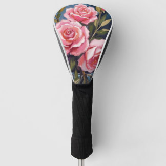 Blush Pink Rose Bouquet Painted Golf Headcover