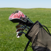 Blush Pink Rose Bouquet Painted Golf Headcover (In SItu)