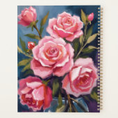Blush Pink Rose Bouquet Painting Planer (Rückseite)