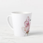Blush Pink Rose Butterfly Milchtasse (Linke Ecke)