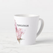 Blush Pink Rose Butterfly Milchtasse (Rechte Ecke)