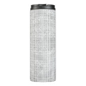 Blush Pink Rose Butterfly Sparkle Thermosbecher (Rückseite)