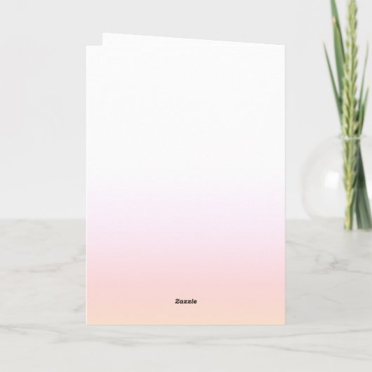 Blush Pink Rose Elegantes Script Boho Happy Birthd Karte (Rückseite)