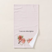 Blush Pink Rose Farbige Sonnenbrille Badhandtuch Set (Handtuch)