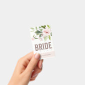 BLUSH PINK ROSE FLORAL BRIDE TRIBE WEDD AUSWEIS (Handheld)