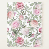 Blush Pink Rose Floral Name Plane Planer (Rückseite)