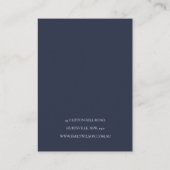 BLUSH PINK ROSE FLORAL WATERCOLOR NECKLACE DISPLAY VISITENKARTE (Rückseite)