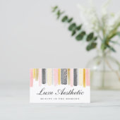 Blush Pink & Rose Gold Aquarell Social Media Visitenkarte (Stehend Vorderseite)