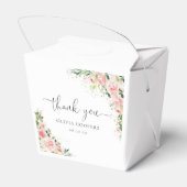 Blush Pink Rose Gold Baby Dusche Box Geschenkschachtel (Rückseite)
