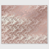 Blush Pink Rose Gold Blumenpulver Blumenglanz Geschenkpapier (Flach)
