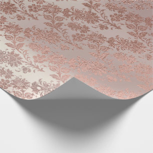 Blush Pink Rose Gold Blumenpulver Blumenglanz Geschenkpapier