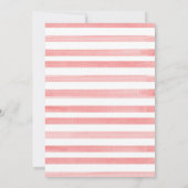 Blush Pink Rose Gold Blumenschmetterling Baby Dusc Einladung (Rückseite)