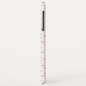 Blush Pink - Rose Gold Boho Arrow Muster Case-Mate iPhone Hülle (Hinten/Links)