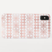 Blush Pink - Rose Gold Boho Blumenmuster Case-Mate iPhone Hülle (Rückseite (Horizontal))