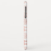 Blush Pink - Rose Gold Boho Blumenmuster Case-Mate iPhone Hülle (Hinten/Links)