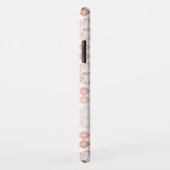 Blush Pink - Rose Gold Boho Blumenmuster Case-Mate iPhone Hülle (Hinten/Rechts)