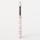 Blush Pink - Rose Gold Boho Blumenmuster Case-Mate iPhone Hülle (Hinten/Links)