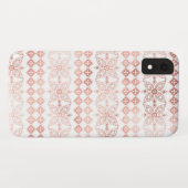 Blush Pink - Rose Gold Boho Blumenmuster Case-Mate iPhone Hülle (Rückseite (Horizontal))