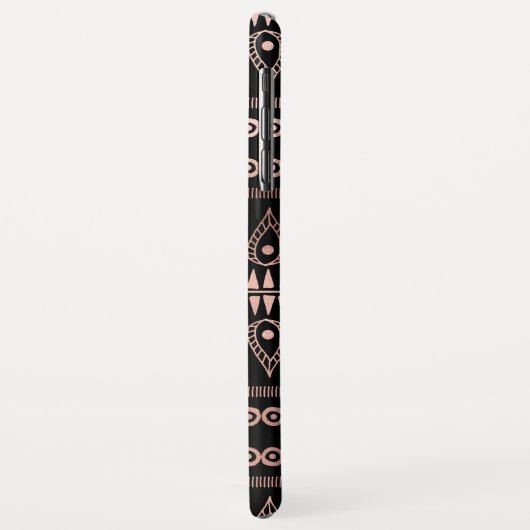 Blush Pink - Rose Gold Boho Handgezeichnetes Muste Case-Mate iPhone Hülle (Hinten/Links)