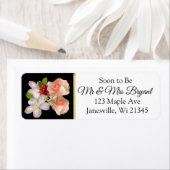 Blush Pink Rose Gold Burgund Bläserrückgabe Etiket (Insitu)