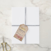 Blush Pink Rose Gold Crown Vielen Dank für Ihre Un Geschenkanhänger (Mit Garn)