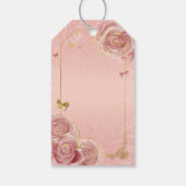 Blush Pink Rose Gold Crown Vielen Dank für Ihre Un Geschenkanhänger (Rückseite)