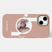 Blush Pink Rose Gold Custom Foto Case-Mate iPhone Hülle (Rückseite (Horizontal))