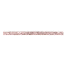 Blush Pink Rose Gold Drilling Glitzer Trendy Glam Satinband
