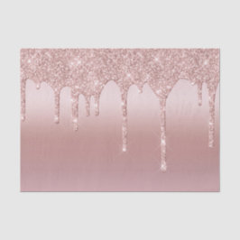 Blush Pink Rose Gold Drilling Glitzer Trendy Glam Seidenpapier