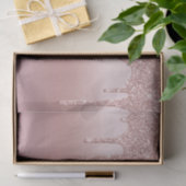 Blush Pink Rose Gold Drilling Glitzer Trendy Glam Seidenpapier (Geschenk)