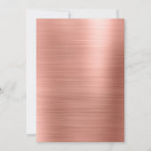 Blush Pink - Rose Gold Foil Flamingo Hen's Party Einladung (Rückseite)