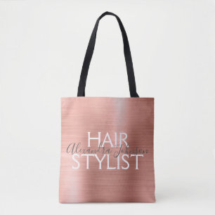 Blush Pink - Rose Gold Foil Haare Stylistische Sup Tasche