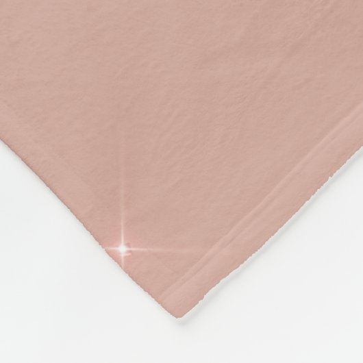 Blush Pink Rose Gold Glitzer Monogram Name Luxus Fleecedecke (Ecke)