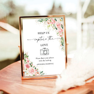 Blush Pink Rose Gold helfen uns, die Liebe zu erfa Sockelschild