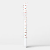 Blush Pink - Rose Gold Polka Dot Muster Monogramm Case-Mate iPhone Hülle (Rückseite / Rechts)