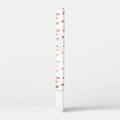 Blush Pink - Rose Gold Polka Dot Muster Monogramm Case-Mate iPhone Hülle (Rückseite / Rechts)