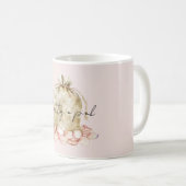 Blush Pink Rose Petals Floral Bag Kaffeetasse (VorderseiteRechts)
