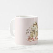 Blush Pink Rose Petals Floral Bag Kaffeetasse (Vorderseite Links)