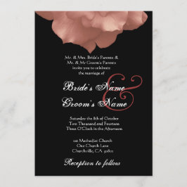 BLUSH PINK Rose Petals Hochzeit Einladung