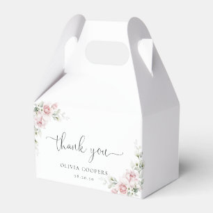 Blush Pink Roses Baby Dusche Box Geschenkschachtel