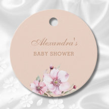 Blush Pink Roses Bloral Baby Dusche Vielen Dank