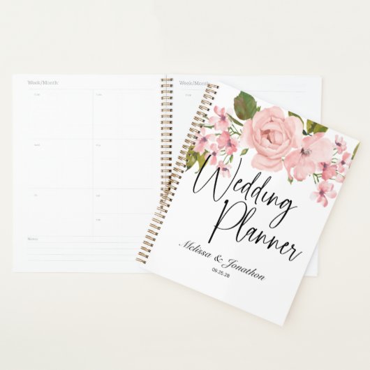 Blush Pink Roses Bloral Wedding Planner Planer (Anzeige)