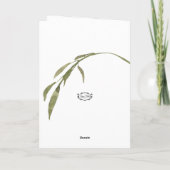 Blush Pink Roses Blumengedanken Ihrer Karte (Rückseite)